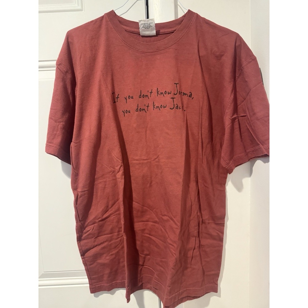 Vintage Jack Casady Jorma Kaukonen Hot Tuna Shirt Authentic Pigment Adult XL